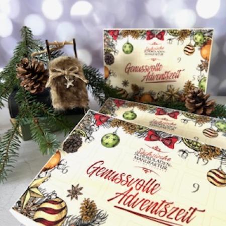 PREMIUM Adventskalender befüllt mit 24 edlen Pralinen